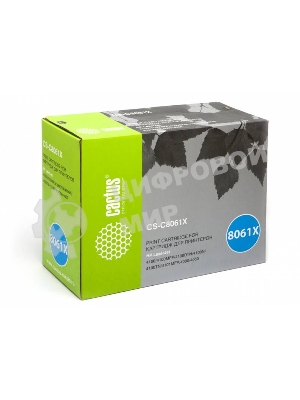 Картридж лазерный Cactus CS-C8061X черный (10000 стр.) для HP LJ 4100/4000/4050