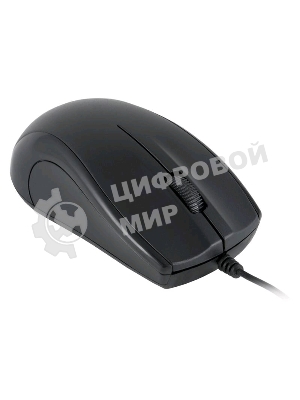 Мышь проводная Oklick 185M черный, 1200 dpi, USB, кнопки - 3
