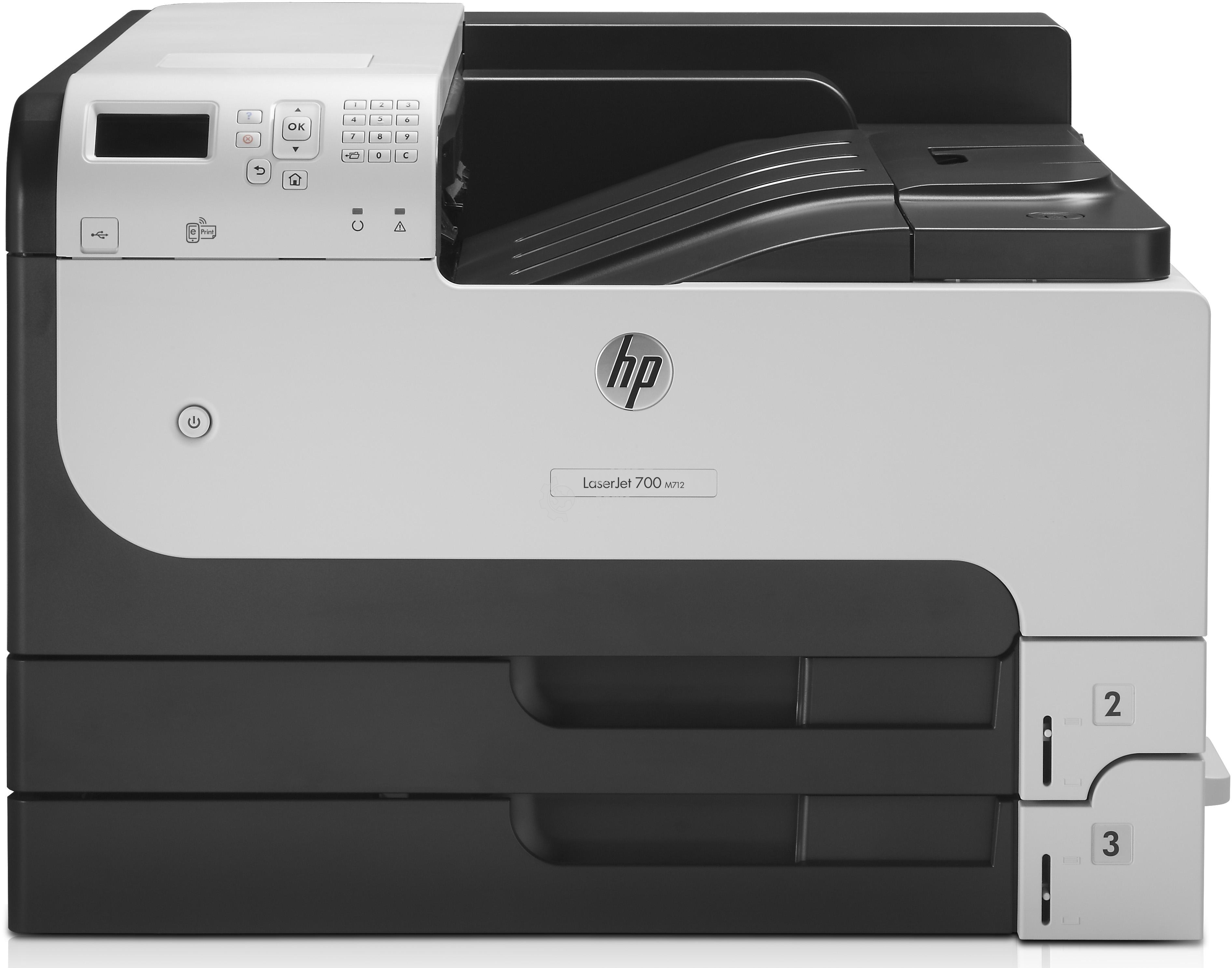 Принтер лазерный HP LaserJet Enterprise 700 M712dn (CF236A), A3, ч/б, печ. до 41 стр/мин. (А4) до 40 стр/мин. (А3), 1200 x 1200 dpi, USB, RJ-45, Air Print