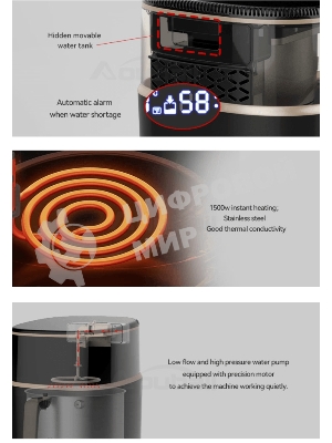 Аэрогриль Leacco AF017 Air Fryer Black