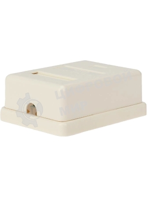 Розетка компьютерная Rexant 1-м ОП RJ45 CAT 5E бел.