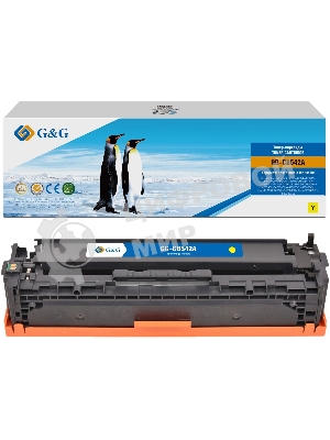Картридж G&G аналог HP CB542A/125A/Canon 716 желтый 1.4k с чипом
