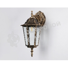 Уличный настенный светильник Ambrella light ST2019 GD/BK/CL золото/черный/прозрачный IP54 E27 max 40W 360*150*210