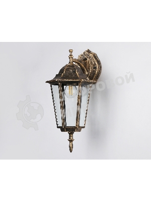 Уличный настенный светильник Ambrella light ST2019 GD/BK/CL золото/черный/прозрачный IP54 E27 max 40W 360*150*210