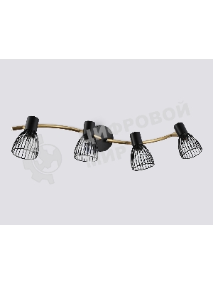 Светильник Ambrella light TR8662/4 BK/GD черный/золото E14/4 max 60W 760*100*170