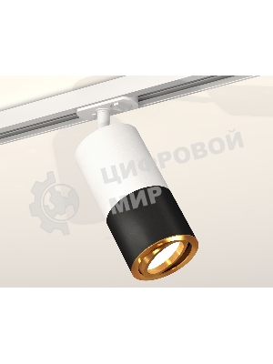Светильник Ambrella light XT7402081 SBK/SWH/PYG черный песок/белый песок/золото желтое полированное MR16 GU5.3