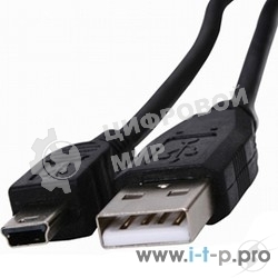 Кабель Rexant Шнур mini USB (male) - USB-A (male) 0.2M черный