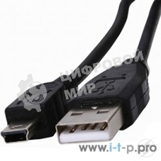 Кабель Rexant Шнур mini USB (male) - USB-A (male) 0.2M черный