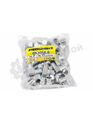 Переходник PROconnect гнездо F-гнездо TV угловой