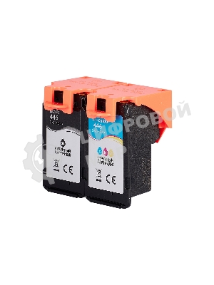 Набор струйных картриджей Sakura 8283B004 (445 Black/ 446 Color) для Canon, мультипак, 8/9 мл., 180 к.