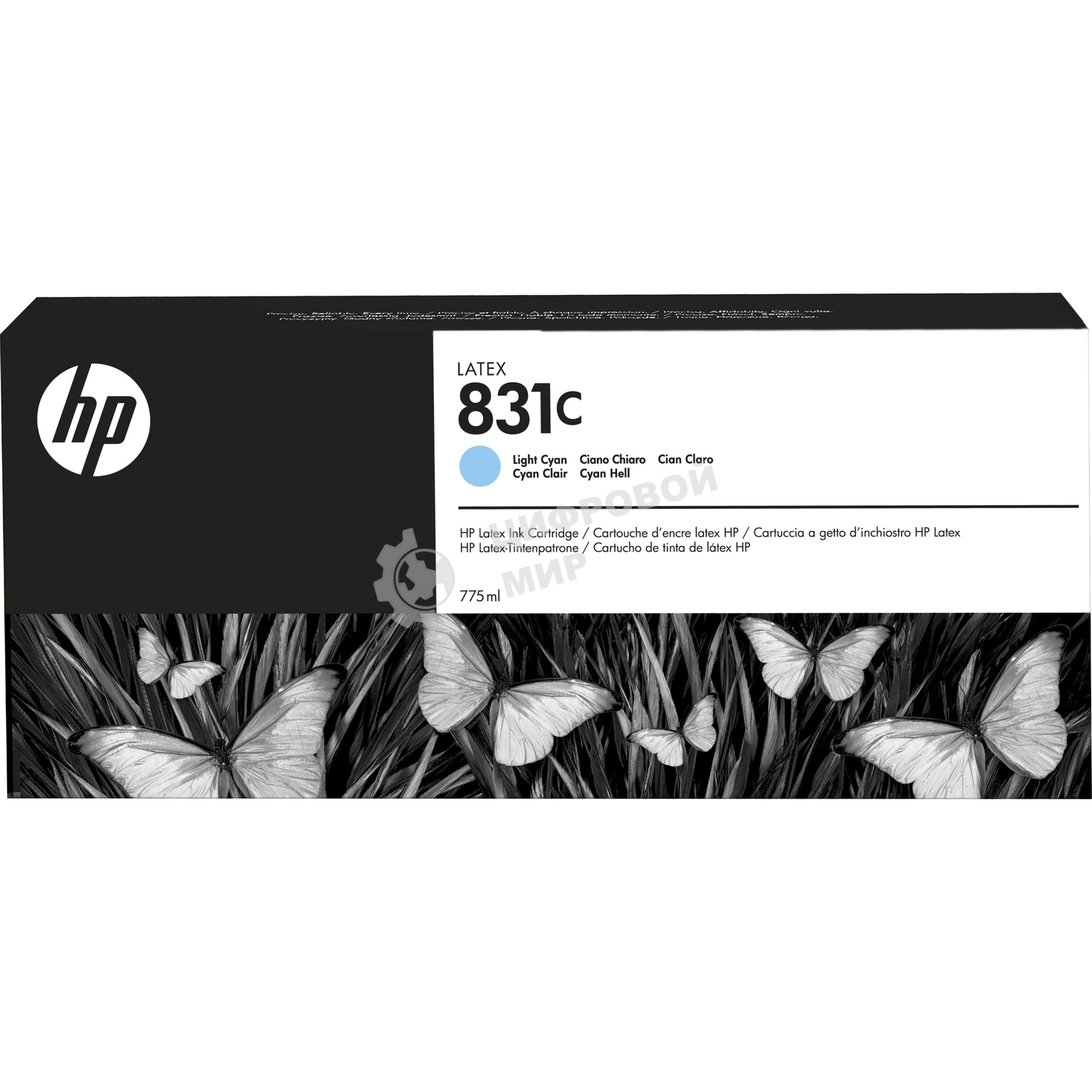 Картридж струйный HP 831C светло-голубой для HP Latex 110, HP Latex 375, HP Latex 310, HP Latex 315 775ml