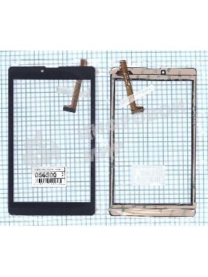 Сенсорное стекло (тачскрин) HSCTP-827-8-V1, черное