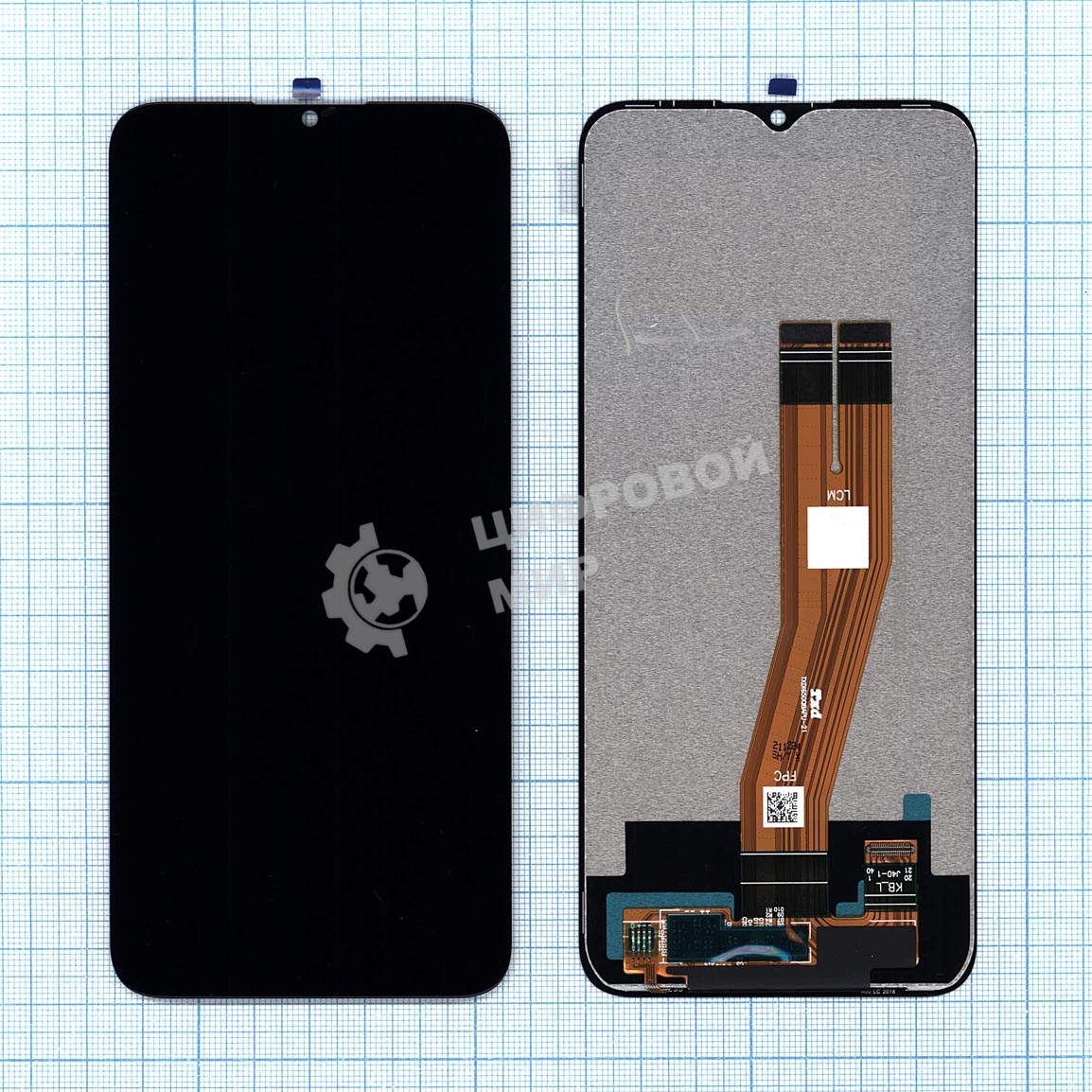 Дисплей для Samsung Galaxy A03S SM-A037F Small size черный