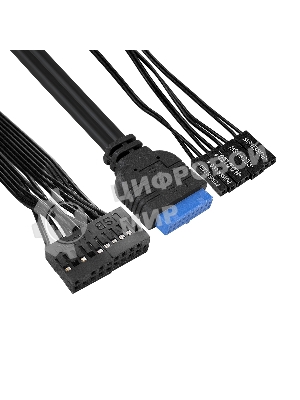 Компьютерный корпус Desktop ExeGate MI-208U2 (mini-ITX/mATX, без БП, 1хUSB+2хUSB 3.0, аудио, черный)