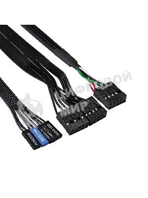 Компьютерный корпус Minitower ExeGate BAA-105-01-UNS450 (mATX, БП UNS450 с вент. 12см, 2*USB, аудио, черный)