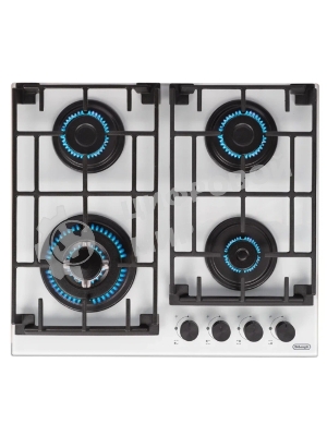 Газовая варочная поверхность DeLonghi GRETA 6GW BB, 4 конфорки, закаленное стекло, 7800 Вт