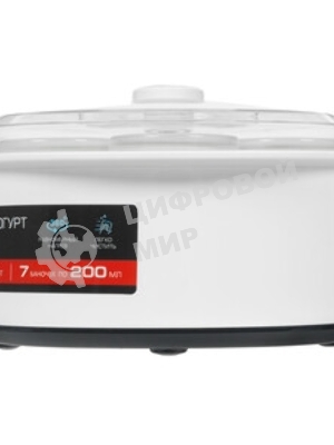 Йогуртница Centek CT-1442 15 Вт, 200 мл, емкостей - 7 шт, материал баночек - стекло, белый