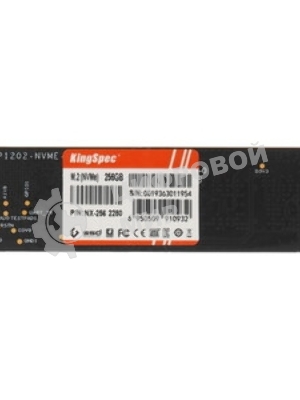 Накопитель SSD KingSpec NX-256, 256Gb, PCIe 3.0 x4, M.2 2280, NVMe, R/W 3400/3100