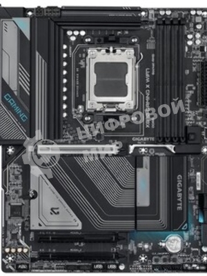 Материнская плата Gigabyte X870 GAMING X WIFI7, AM5, AMD X870, 4xDDR5, 4xSATA, 3xM.2, 1xPCI-E 5.0 x16, 2xPCI-E 3.0 x1, 1xHDMI, 1xUSB-C (DP), 1x 2.5Gb LAN, 4xUSB-A 2.0, 3xUSB-A 3.2 Gen 1, 1xUSB-A 3.2 Gen 2, 2xUSB-C 3.2 Gen 2 (USB4), 3x3.5 мм, 7.1, ATX