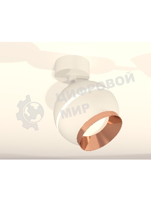 Комплект поворотного светильника Ambrella light XM1101005 SWH/PPG белый песок/золото розовое полированное MR16 GU5.3 LED 3W 4200K(A2202,C1101,N7035)