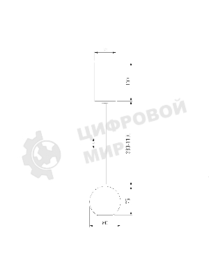 50215/1 LED / подвесной светильник / черный