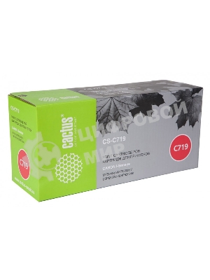 Картридж лазерный Cactus CS-C719 черный (2100 стр.) для Canon i-SENSYS MF5840/MF5880; LBP6300/6650