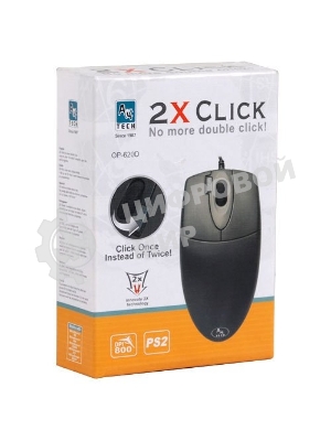 Мышь проводная A4Tech OP-620D черный, 1000 dpi, USB, кнопки - 4