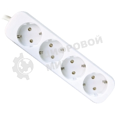 Удлинитель Defender E430 белый 3.0 м, 4 розетки 