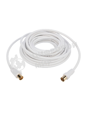 Шнур Rexant ТВ гнездо - ТВ штекер, длина 7 метров, белый