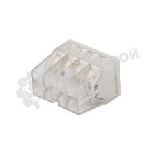 Экспресс-клемма Rexant СМК 2273-208, 8-проводная 0.5-2.5 мм², прозрачная, блистер (6 шт./уп.)