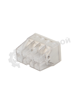 Экспресс-клемма Rexant СМК 2273-208, 8-проводная 0.5-2.5 мм², прозрачная, блистер (6 шт./уп.)