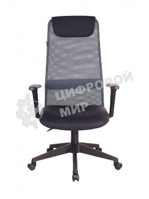 Кресло руководителя Бюрократ KB-8N/DG/TW-12 серый TW-04 TW-12 сетка