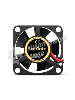 Вентилятор для корпуса ExeGate EX03010S2P черный, 30 мм, 10000 об/мин, 28.5 дБ, 2 pin