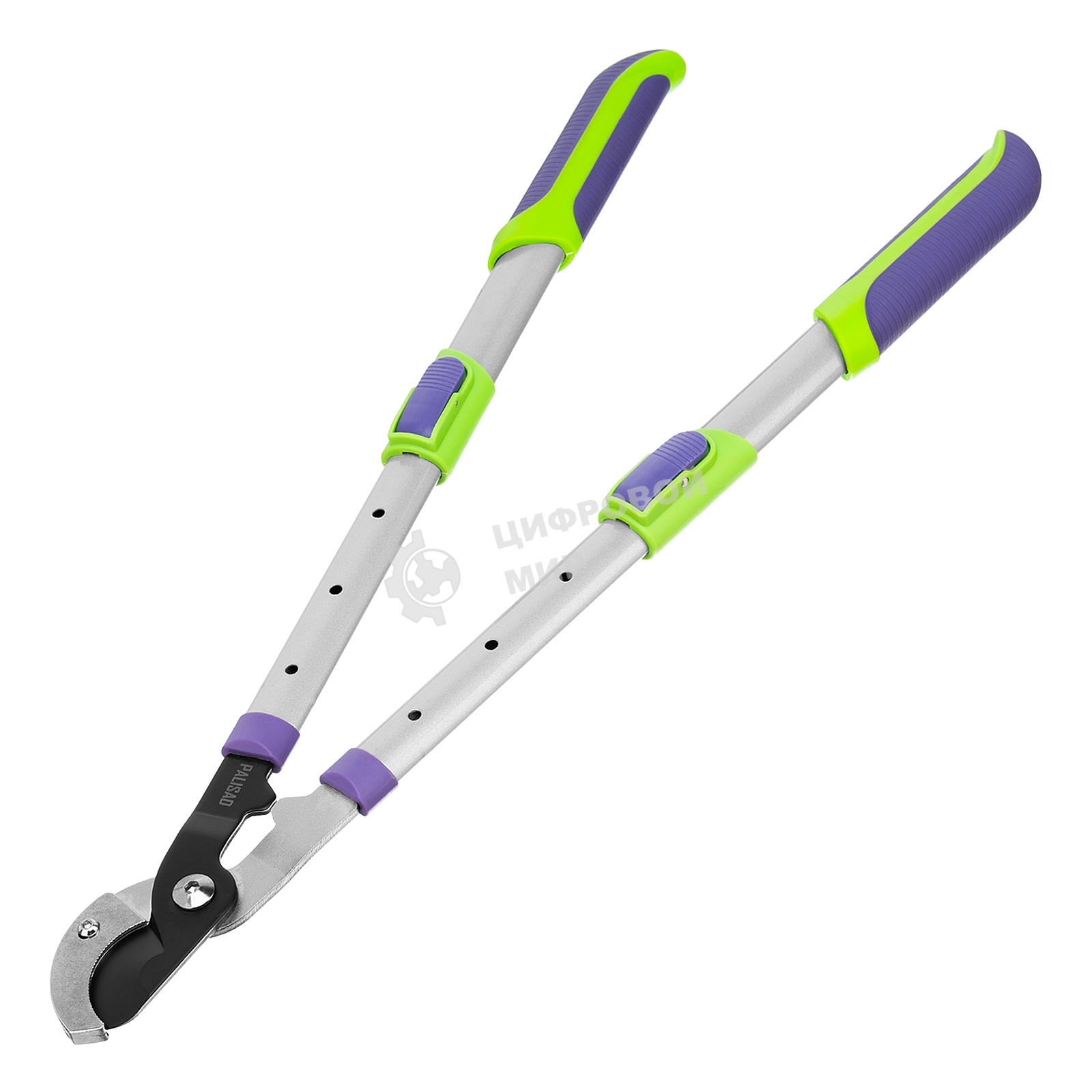 Сучкорез с наковальней Palisad 540-705 мм, телескопические стальные обрезиненные рукоятки