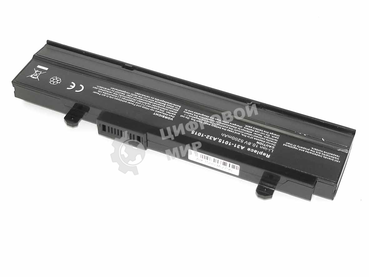 Аккумуляторная батарея для ноутбука Asus Eee PC 1015 (A32-1015) 10,8V 5200mAh OEM черный