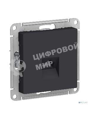 Механизм розетки компьютерной AtlasDesign RJ45 карбон SchE ATN001083