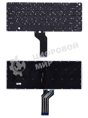 Клавиатура для ноутбука Acer Swift 3 SF314-51 черная с подсветкой