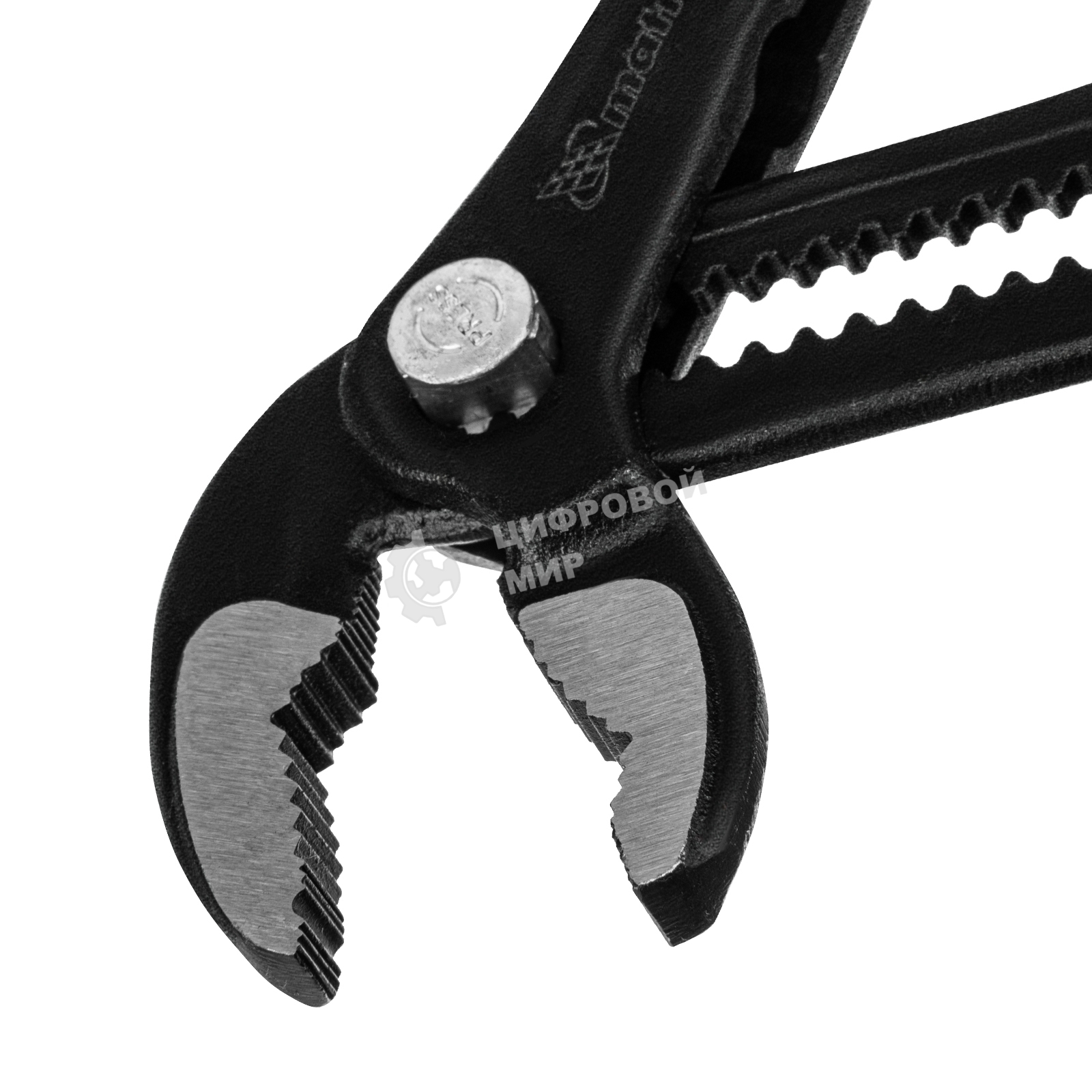 Переставные клещи Matrix 250 мм, кнопочный механизм, хром-ванадий, обливные рукоятки