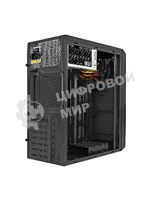Компьютерный корпус Miditower ExeGate XP-332-UNS400 (ATX, БП UNS400 с вент. 12см, 2хUSB, аудио, черный)