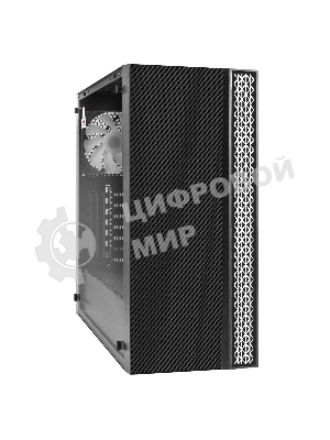 Компьютерный корпус Miditower ExeGate EVO-9211-500NPX (ATX, БП 500NPX с вент. 12см, с окном, 2хUSB+1хUSB3.0, HD аудио, черный, 1 вент. с RGb подсветкой)