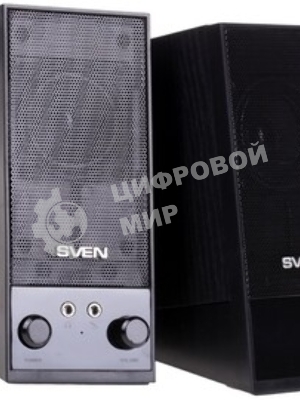 Акустическая система SVEN SPS-604 2.0 черный 4Вт