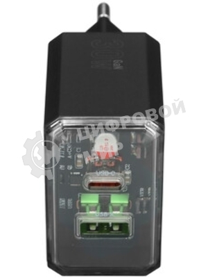Сетевое зарядное устройство BOROFONE (6941991110641) 1USB+1Type-C 3.0A QC3.0 PD 30W, черный