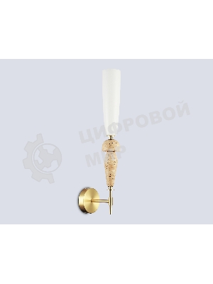 Настенный светильник Ambrella light LH75369 GD/WH золото/белый G9 max 28W 70*150*560