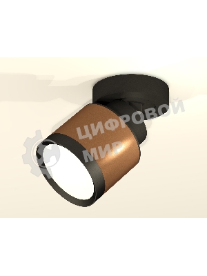 Светильник Ambrella Light XM8117001 SCF/SBK/PBK кофе песок/черный песок/черный полированный GX53 (A2229, A2106, C8117, N8113)
