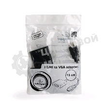 Переходник HDMI-VGA Cablexpert A-HDMI-VGA-04, 19M/15F, провод 15см