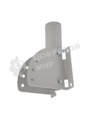 Кронштейн для консольного светильника Rexant КР-3.1 накладного монтажа или под бандажную ленту с переменным углом серый (сталь 2 мм, 230х150х150, Ø 51)