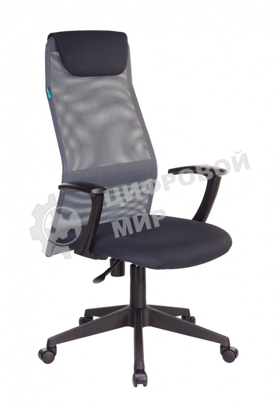 Кресло руководителя Бюрократ KB-8N/DG/TW-12 серый TW-04 TW-12 сетка
