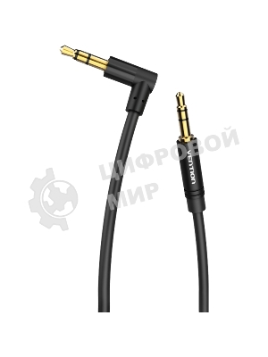 Кабель Vention аудио Jack 3,5 мм M/Jack 3,5 мм M угол 90 - 0.5м черный Кабель Vention аудио Jack 3,5 мм M/Jack 3,5 мм M угол 90 - 0.5м черный