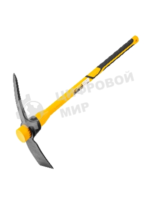 Кирка Denzel 2250 г, широкая, фиберглассовая обрезиненная рукоятка 900 мм