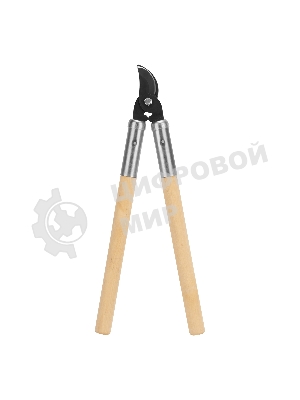 Сучкорез прямого реза, 500 мм, деревянные рукоятки, Горизонт Россия